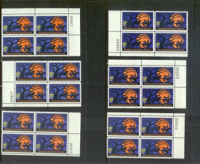 UNITED STATES (198) Blocks/Plate Blocks/Strips Stamps ALL Never Hinged FV=$67+