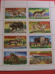 EYHALLOW-SCOTLAND AIRMAIL STAMP :  WILD ANIMALS  STAMP. -MNH  SHEET. VERY RARE.