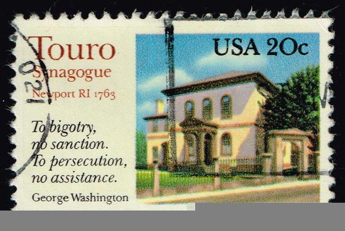 US #2017 Touro Synagogue; Used (0.25)