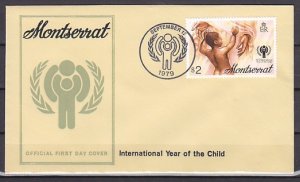 Montserrat, Scott cat. 405. Int`l Year of the Child. First Day Cover. ^