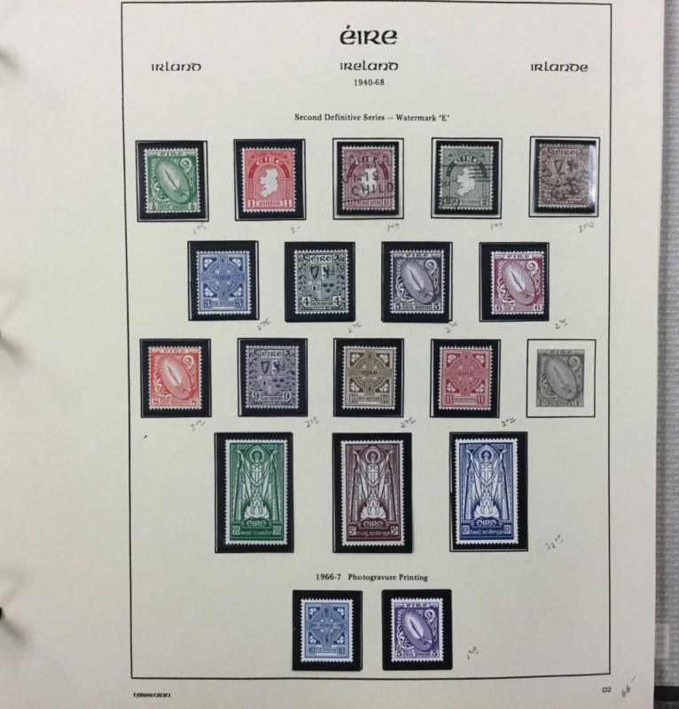 IRELAND collection, #1//J34, MNH, MH, Used. S’19 CV $2470