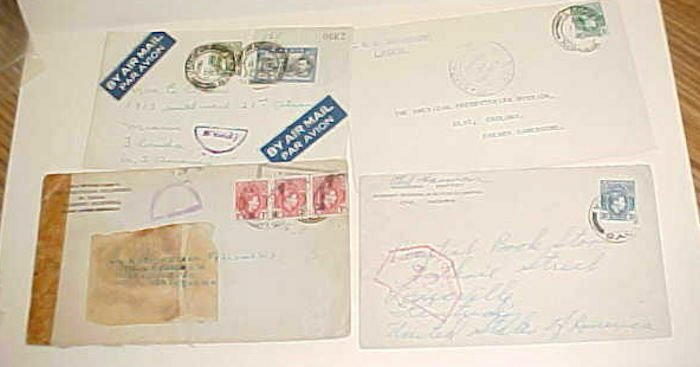 NIGERIA CENSORED COVERS TO USA 3 DIFF. & 1 TO FRENCH CAMEROONS 1940