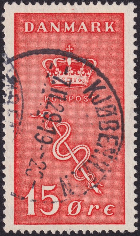 Denmark 1929 #B3-B5 fvf-u & vf-u 'Aesculapius' Issue