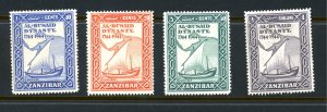 Zanzibar 218-221 MH 1944