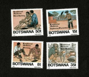 Botswana 1987 - Traditional Medicine - Set of 4 Stamps - Scott #393-6 - MNH