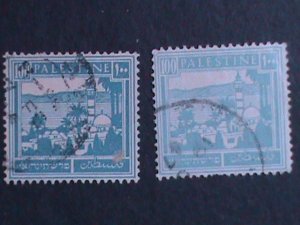 ​PALESTINE-1927- SC#80 ERROR?-COLOR DIFFERENT? TIBERIAS & SEA OF GALILEE USED