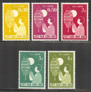 Viet Nam Scott 83-87 Unused LHOG - 1958 Children's Festival Issue