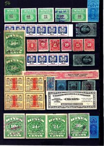 JASTAMPS: Vintage US BOB  Old Stamp  Federal LOT Collection