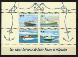 St. Pierre & Miquelon 604 MNH Ships Transportation ZAYIX 0524M0161M