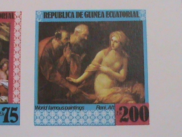 ​GUINEA EQUATORIAL STAMP- WORLD FAMOUS NUDE   PAINTING -MNH STAMP SHEET -RARE