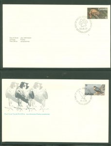 Canada 732/752 1977-78 2 U/A; Endangered Wildlife, Eastern Cougar, Perigrine Falcon