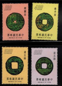 CHINA ROC Taiwan Scott 1938-1941  MNH** coin on stamp set