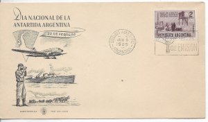 ARGENTINA 1965 ANTARCTIC BASE GRAL BELGRANO NATIONAL DAY  FIRST DAY COVER
