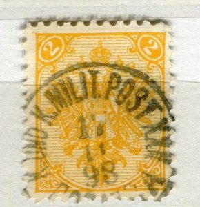 BOSNIA; 1890s classic Eagle Arms issue used 2k. value fine POSTMARK