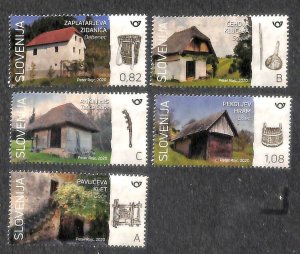 Slovenia 2020, Wine cellars 5v, MNH