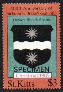 St. Kitts Sc #176 Mint Hinged with 'SPECIMEN' overprint