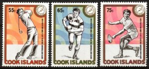 Cook Islands 1985 Sport Games Set of 3 MNH