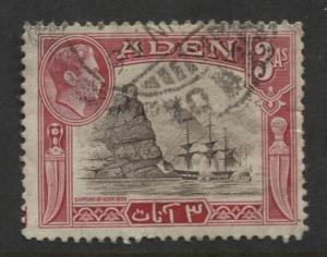 ADEN - Scott 22 - Aden Scenes - 1939- Used - Single 3a Stamp