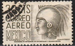 MEXICO C220B, 30cents 1950 Definitive 2nd Printing wmk 300 USED, F-VF (1107)