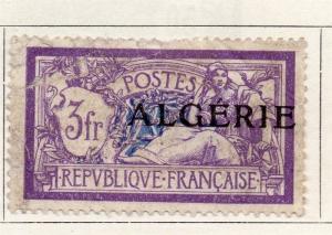 Algeria 1924-26 Early Issue Fine Mint Hinged 3Fr. Optd 097308