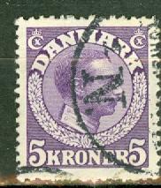 Denmark 134 used CV $10
