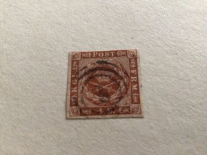 Denmark Royal Emblem 1862 used stamp A10375