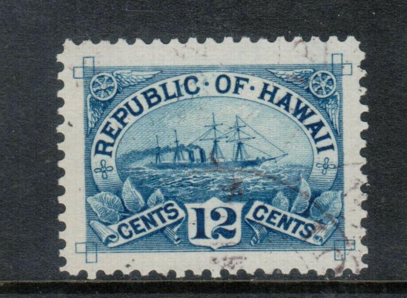 Hawaii #78 Extra Fine Used With Graded 90 Certificate