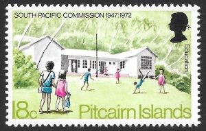 Pitcairn Islands Scott 125 MNH 18c South Pacific Commission issue of 1972 School