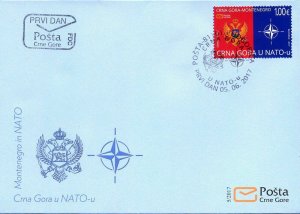 MONTENEGRO / 2017, (FDC) Montenegro in NATO, MNH 
