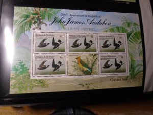 Anttigua & Barbuda   Birds   J J Audubon  #  846  Mini heet