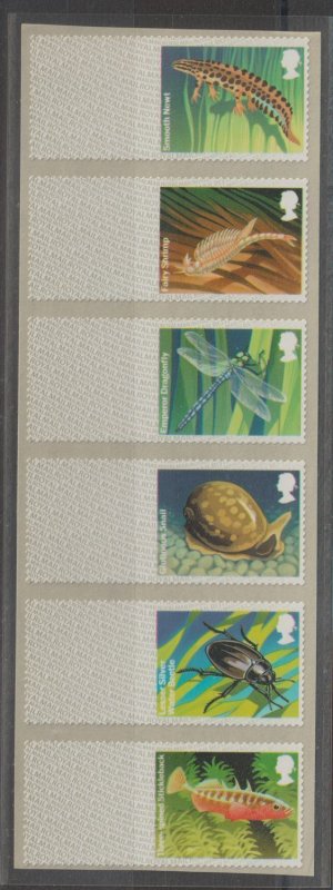 Great Britain Post & Go FT11 Blank 2013 QE2 VF MNH Freshwater Life 1