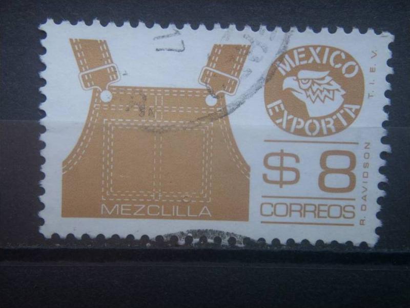 MEXICO, 1984, used 8p bis brn, Definitive. Scott 1123