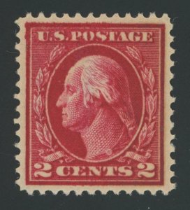 USA 406 var - Dark Carmine Shade - XF Mint hinged with PF Certificate
