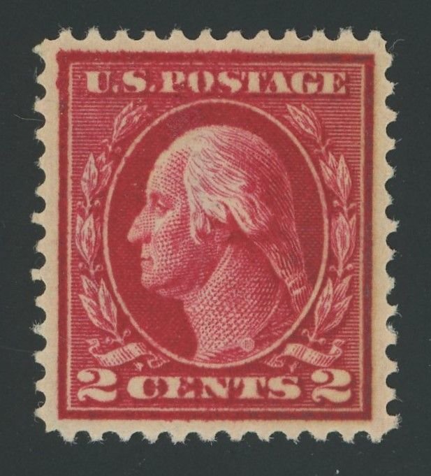 USA 406 var - Dark Carmine Shade - XF Mint hinged with PF Certificate