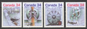 Canada Sc# 1099-1102 MNH set/4 1986 34c Canada Day Science & Technology