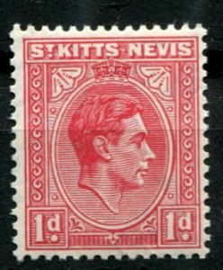 St.Kitts-Nevis   80 Mint OG 1938 1p KGVI Definitive