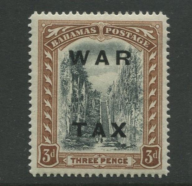 Bahamas -Scott MR14 - Queens Staircase War Tax -1919 - MLH - Single 3p Stamp