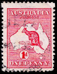 Australia 1913 'roo wmk 8, UVG Sc 2