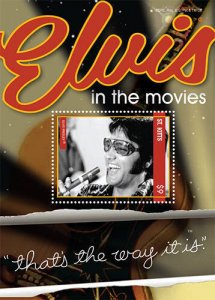 SAINT KITTS 2012 - ELVIS PRESLEY MOVIE SERIES STAMP SOUVENIR SHEET (#1) MNH