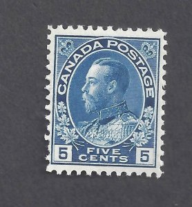CANADA # 111 MINT NH 5c DARK BLUE ADMIRAL BS31295