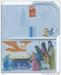 Great Britain Postal Stationary Wrapper Airmail Unused Christmas