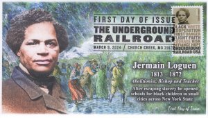 24-077, 2024, The Underground Railroad, First Day Cover, Pictorial Postmark, Jer