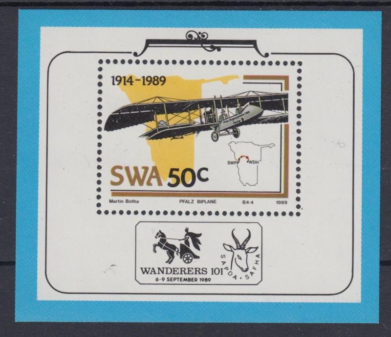 XG-AC044 S. WEST AFRICA IND - Aviation, 1989 75Th Anniversary MNH Sheet