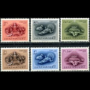 LUXEMBOURG 1955 - Scott# B186-91 Toys Set of 6 LH