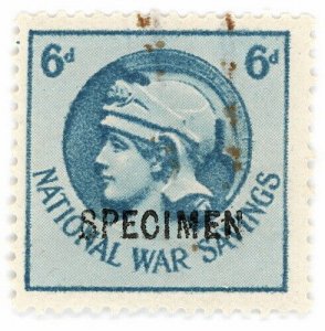 (I.B) Cinderella Collection : National War Savings 6d (Britannia Head) specimen