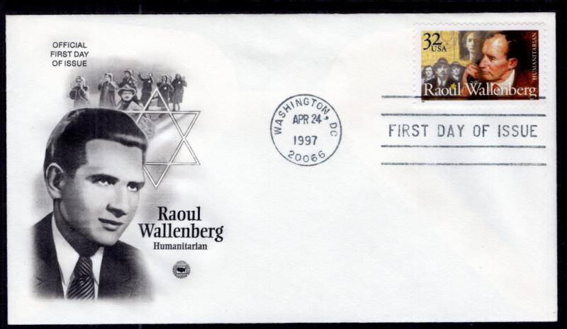 US 3135 Raoul Wallenberg PCS U/A FDC