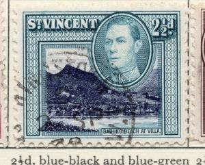 St Vincent 1938-47 Early Issue Fine Used 2.5d. 029201