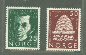Norway #450-1 Unused Single (Complete Set)
