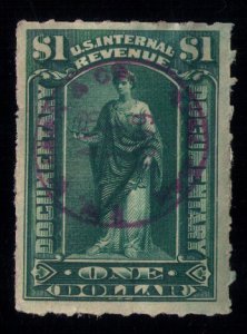 US Sc #R173 Used $1 Revenue US Documentary Stamp VF