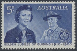 Australia  SG 334  SC#  335 MLH Girl Guides see details & scans